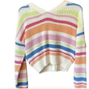 Jessica Simpson Multicolor Striped Cardigan